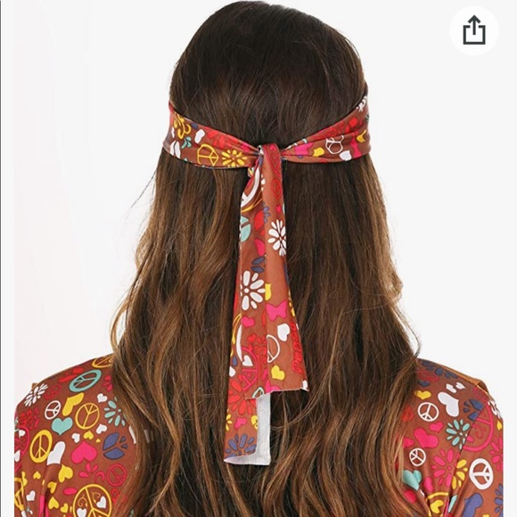 Worn Once Peace & Love Hippie Costume Spirit Halloween - Picture 7 of 16